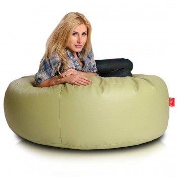 COVER POUF ROTONDO MORBIDO ISLAND ECOPELLE