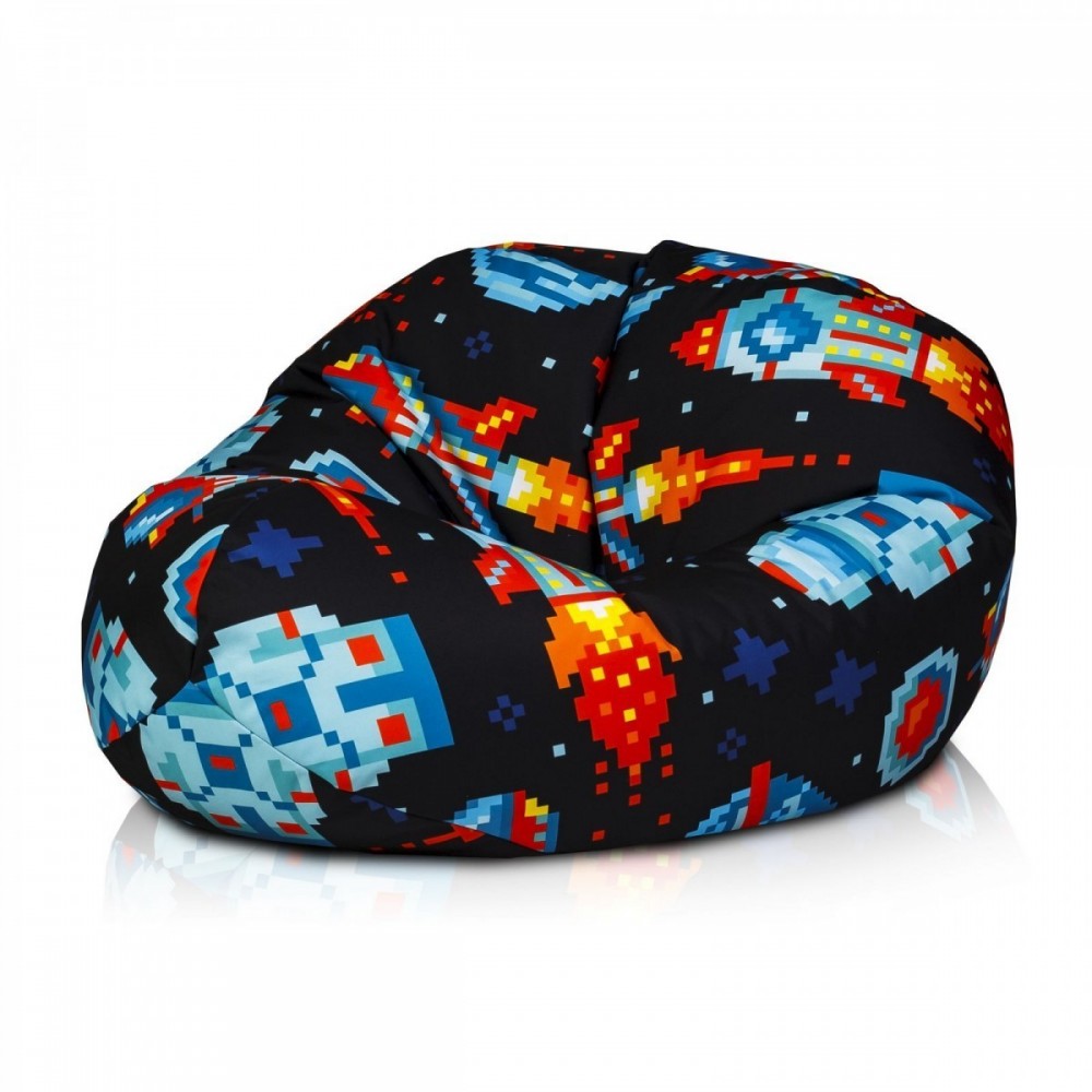 Pouf Poltrona a Sacco L Poliestere Fantasia Modern ColoriDG DG12 