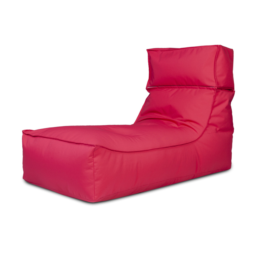 Chaise longue con Pouf - Poltrona da esterno oleo-idrorepellente 150x70x70  cm – desHome