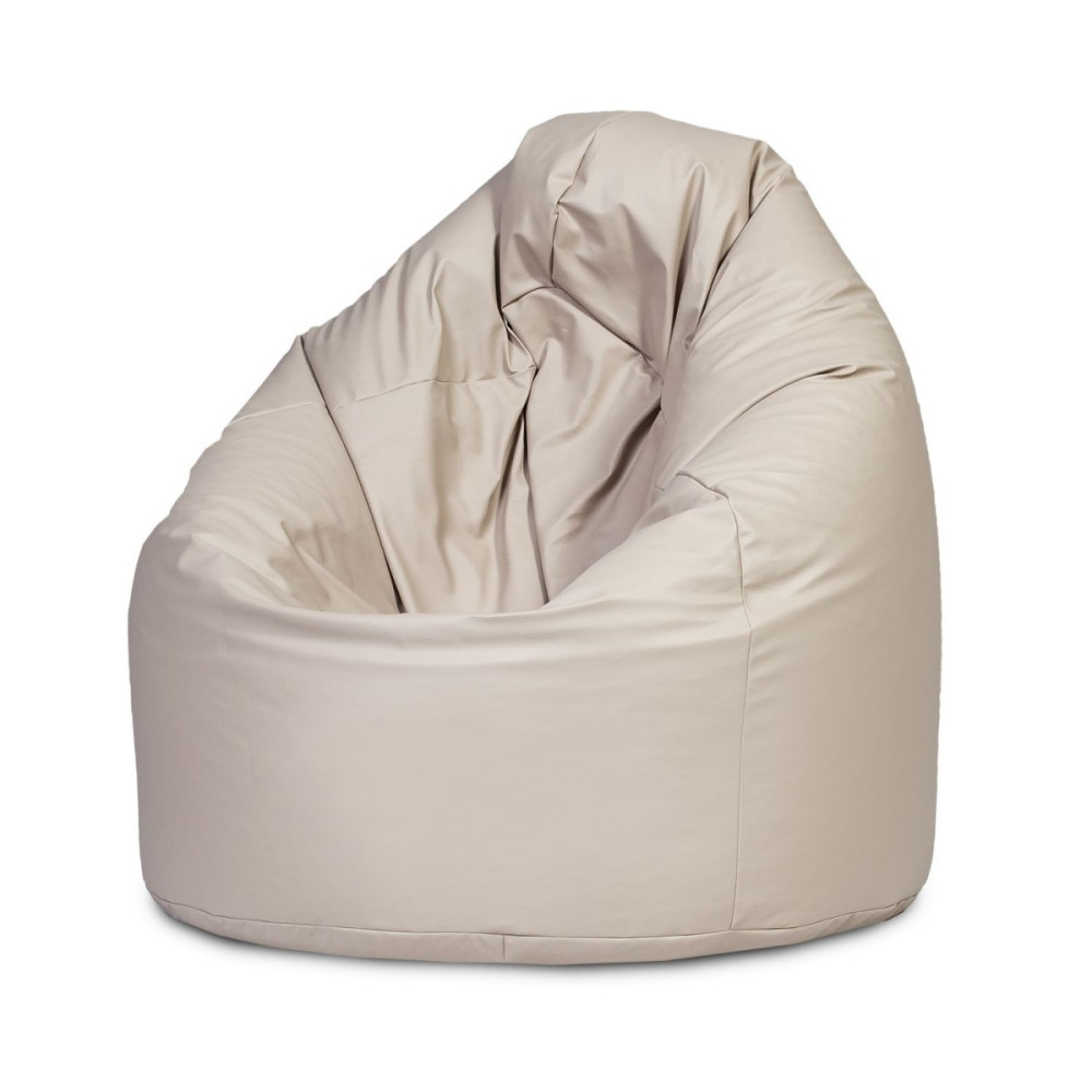 COVER POLTRONA POUF SACCO XXL MIGLIOR PREZZO WEB CONSEGNA GRATUITA Ecopelle  Bianco E1 