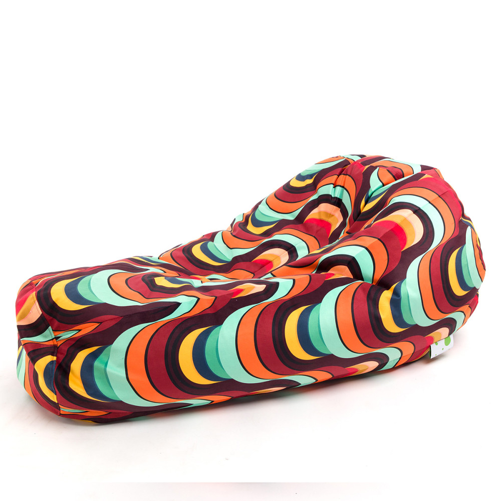 Active pouf poltrona sacco design moderno in morbido tessuto pile